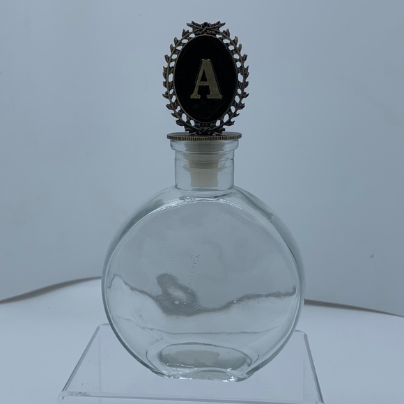 Vintage Style Bottle with Decorative Stopper w/ the Letter A! - Picture 1 of 3